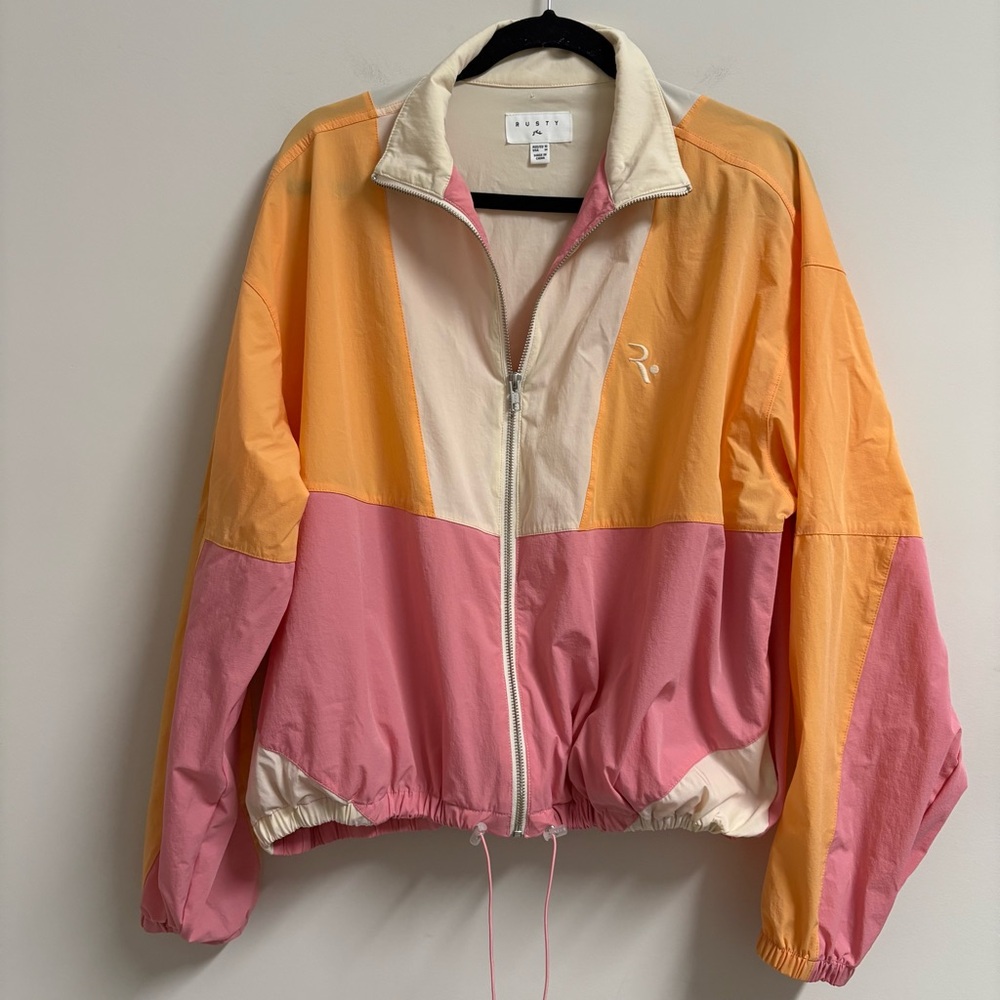 Rusty Annie Surf Windbreaker Colorblock Women’s Size M Medium‎